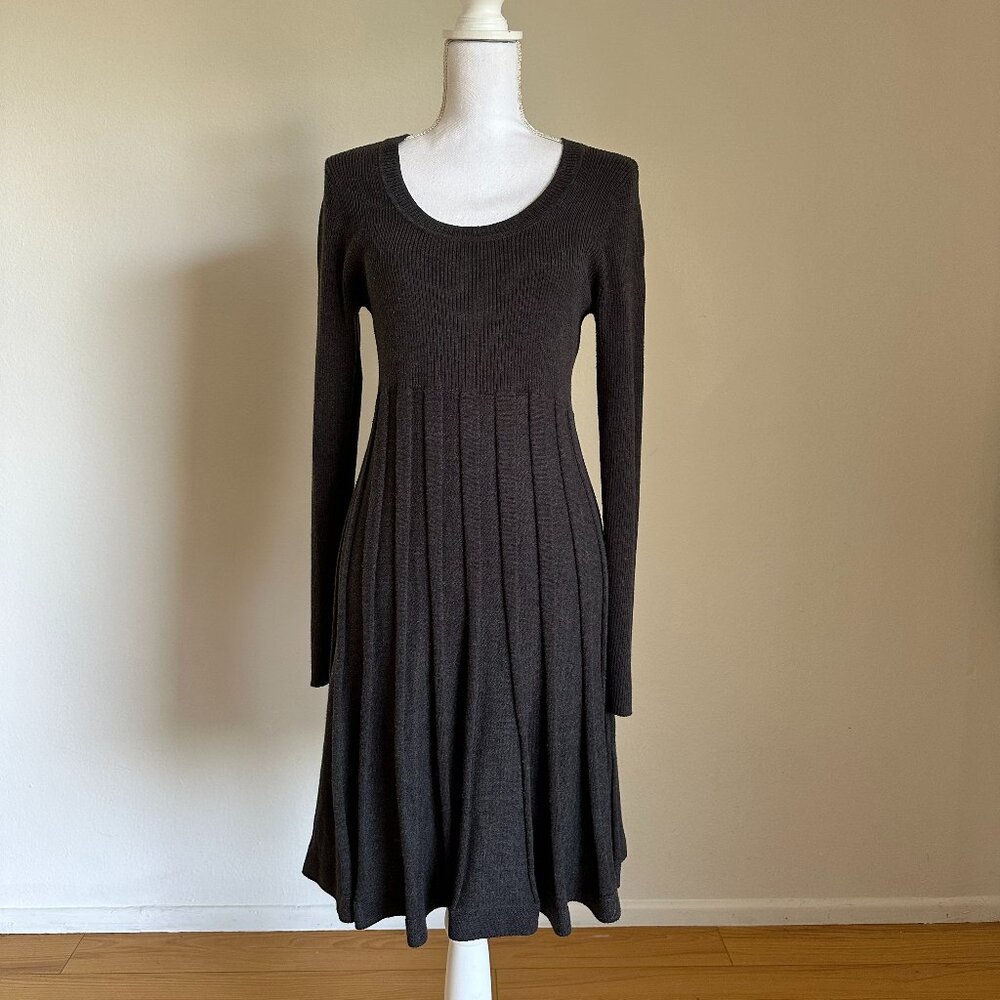 Dana Buchman Gray Acrylic Sweater Dress | Size L